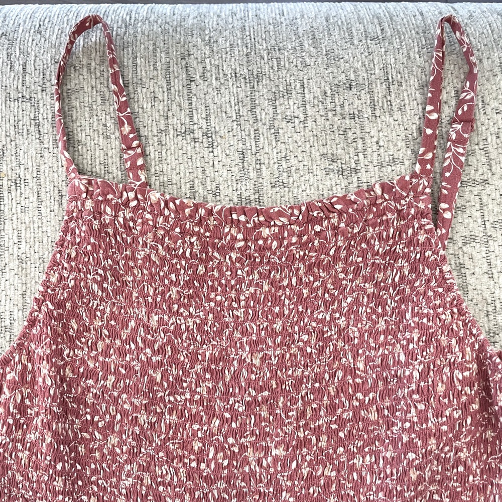 Size M Pink Floral Old Navy Jumpsuit